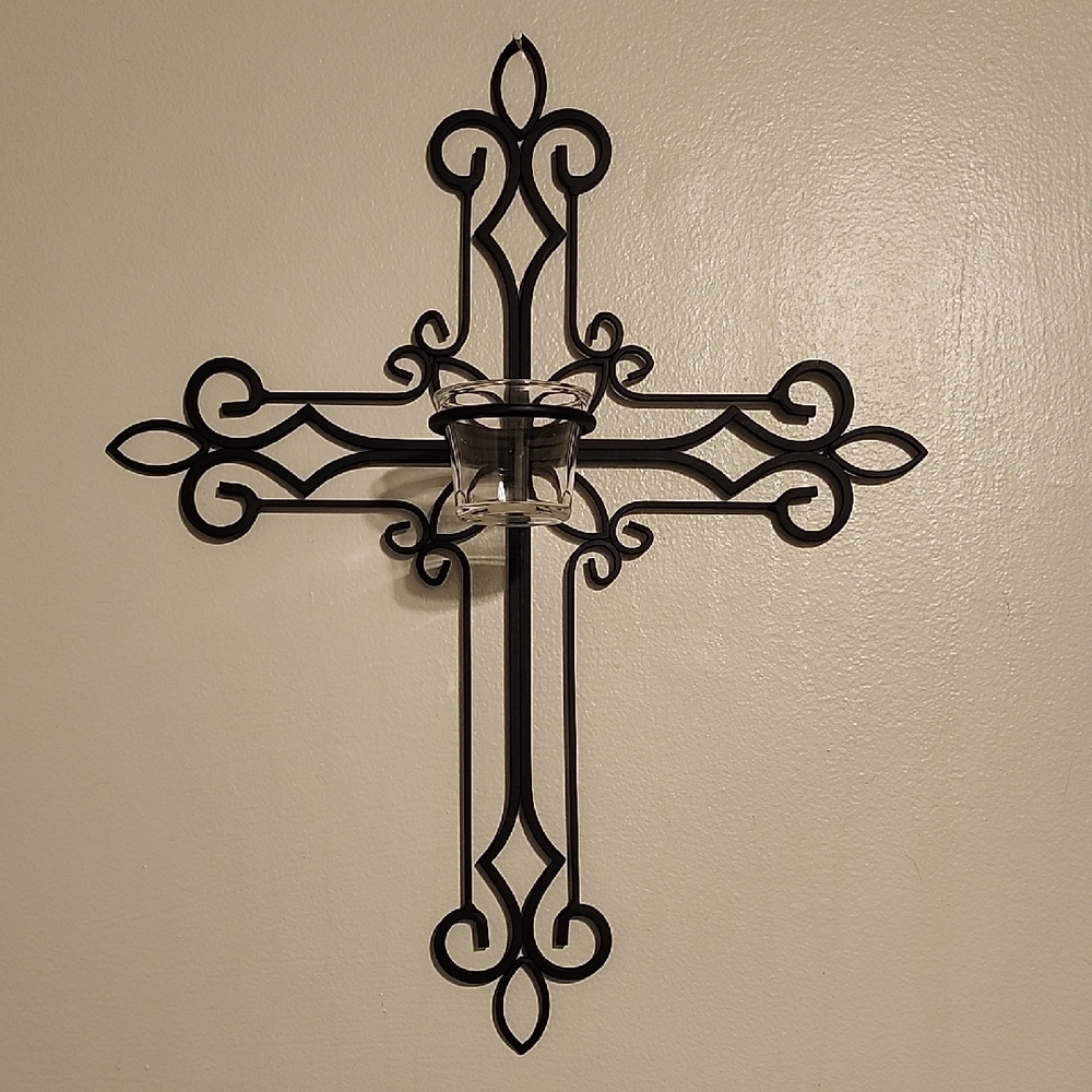 PartyLite Black Metal Candle Holder